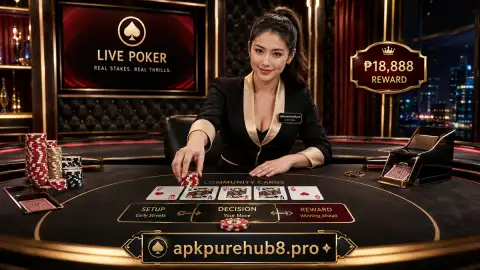 Quiet APKPURE live casino table after the cards are collected and the surface returns to order